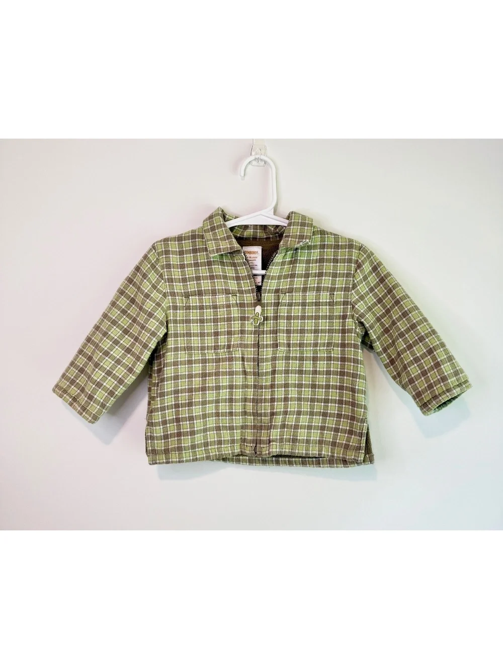 Gymboree 12-18 Months Plaid Cotton Jacket with Polyester Lining